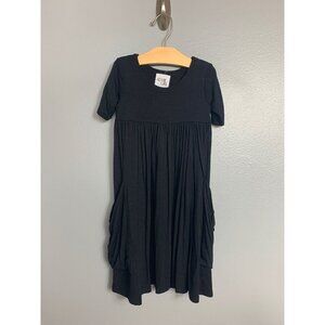 Remie Girl Short Sleeve Black Day Dress Size girls 4
